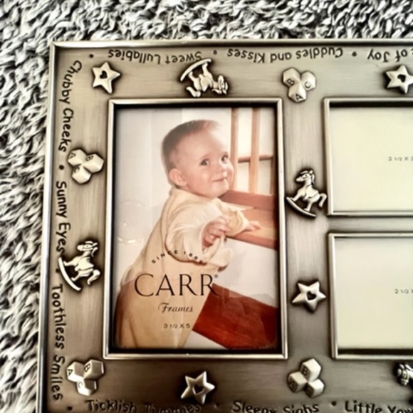 Adorable ~ Newell Rubbermaid Pewter Photo Frame ~ BABY ~ Never Used, NWOT - Picture 2 of 5